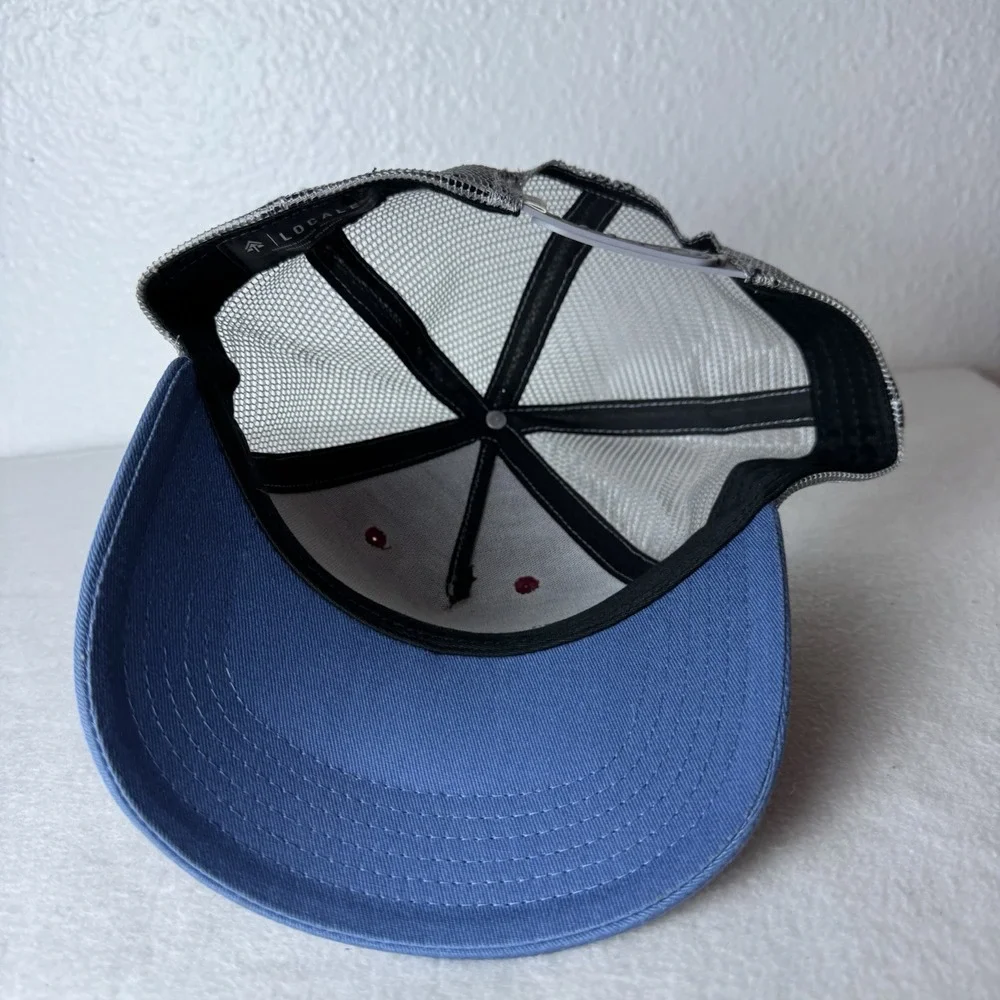 Locale Big Sky Montana Trucker Hat Cap SnapBack Mesh Red Blue Adjustable